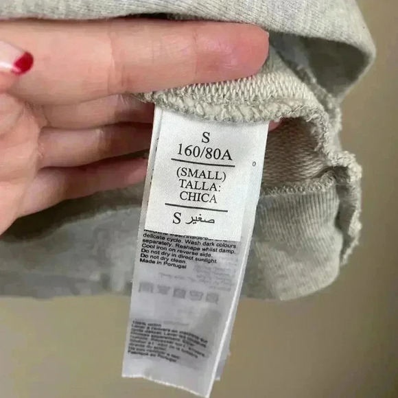 AllSaints Woman Paloma Sweatshirt Grey Marl Size‎ Small - Picture 6 of 11